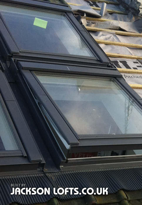 Velux installed and Loft Conversion built by Jackson Lofts, Brighton