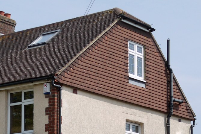 Jackson Lofts example Sussex barn end roof