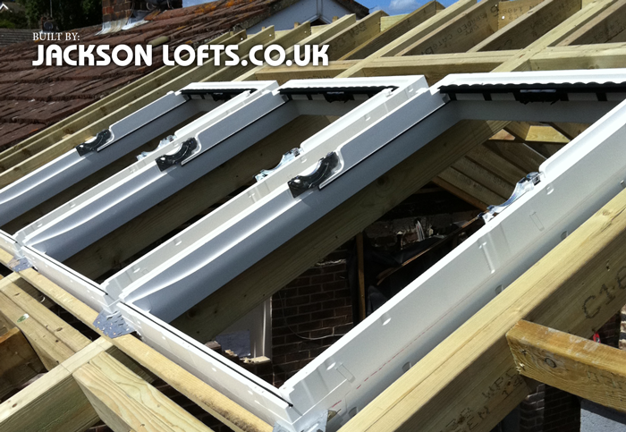 Installation of Velux windows onto an extension roof by Richard Jackson