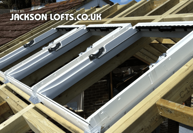 Installation of Velux windows onto an extension roof by Richard Jackson