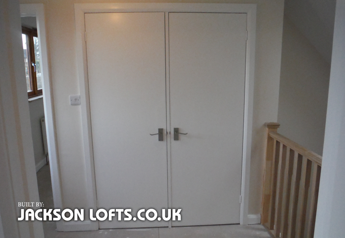 Airing cupboard built by Richard Jackson, Carpenter, Brighton