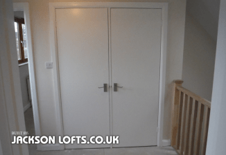 Airing cupboard built by Richard Jackson, Carpenter, Brighton