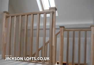 Gallery landing and staircase, 60s bungalow built by Jackson Lofts, Brighton