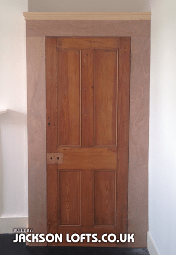Alcove wardrobe built by Richard Jackson, Carpenter