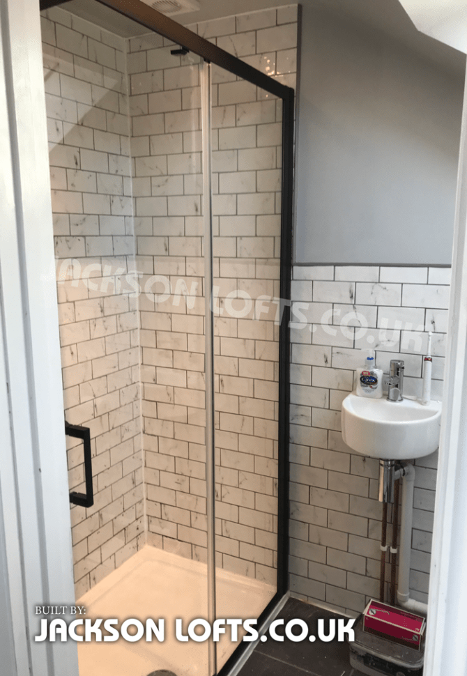 Shower room built by Richard Jackson, Jackson Loft Conversion, Brighton